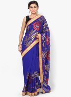 Mrignain Georgette Blue Saree