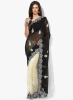 RCPC Black Embellished Net And Georgette Saree
