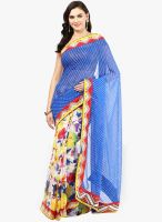 RCPC Blue Embellished Georgette Saree