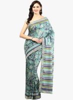 RCPC Blue Printed Silk Blend Saree
