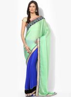 RCPC Green Embellished Georgette Saree