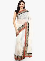 RCPC Off White Embellished Georgette Saree