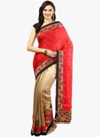 RCPC Red Embellished Georgette Saree