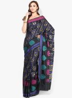 Rang Banarasi Dupion Silk Multi Zari Resham Work Banarasi Black Saree