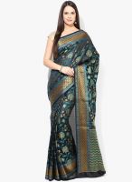 Rang Banarasi Dupion Silk Multi Zari Resham Work Banarasi Black Saree