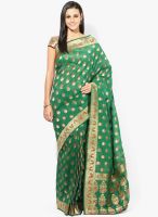 Rang Banarasi Georgette Silk Multi Zari Work Banarasi Green Saree