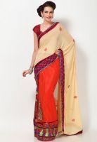 Sahiba Embroidered Georgette Multicoloured Lehengas Saree