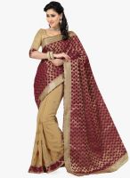 Saree Swarg Beige Sarees