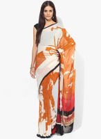 Satya Paul Multicoloured Printed Georgette Saree