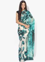 Satya Paul Multicoloured Printed Georgette Saree