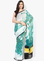 Satya Paul Multicoloured Printed Georgette Saree