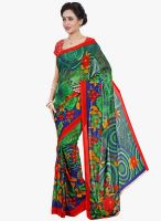 Shonaya Green Printed Saree