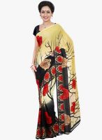 Shonaya Yellow Printed Saree