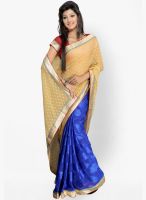 Silk Bazar Blue Embroidered Saree