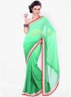 Silk Bazar Green Embroidered Saree