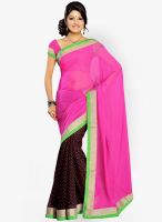 Silk Bazar Pink Embroidered Saree