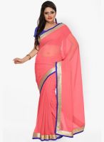 Silk Bazar Pink Embroidered Saree