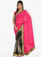 Silk Bazar Pink Embroidered Saree