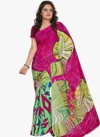 Silk Bazar Pink Printed Saree