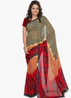 Silk Bazar Red Printed Saree