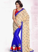 Sourbh Sarees Beige Embroidered Saree