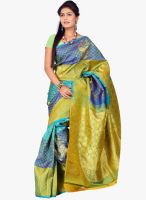 Sudarshan Silk Blue Printed Saree