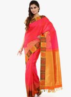 Sudarshan Silk Pink Embellished Saree