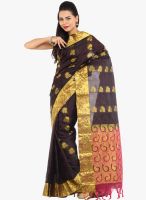 Sudarshan Silk Wine Embellished Saree