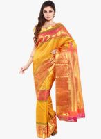Sudarshan Silk Yellow Printed Saree