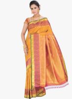 Sudarshan Silk Yellow Printed Saree