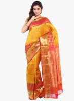 Sudarshan Silk Yellow Printed Saree