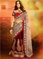 Touch Trends Cream Sarees