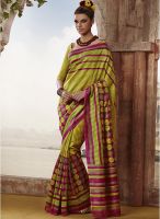 Touch Trends Magenta Printed Saree