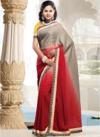 Touch Trends Multicoloured Embellished Saree