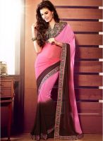 Touch Trends Pink Sarees