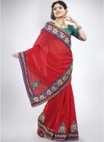 Touch Trends Red Sarees