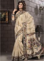 Triveni Sarees Beige Printed Saree