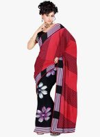 Triveni Sarees Black Printed Saree