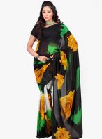 Triveni Sarees Black Printed Saree