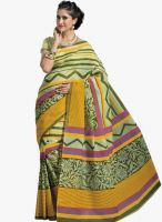 Triveni Sarees Green Printed Casual Saree