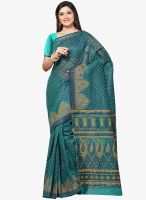 Triveni Sarees Green Printed Saree