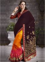 Triveni Sarees Multicoloured Embroidered Saree