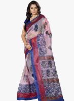 Triveni Sarees Pink Printed Casual Saree