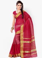 Triveni Sarees Pink Printed Saree