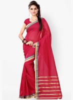 Triveni Sarees Red Printed Saree