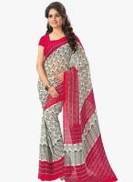 Vaamsi Pink Printed Saree