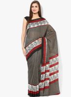 Vaishali Black Printed Silk Blend Saree Vaishali Black Printed Silk Blend Saree