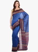 Vaishali Blue Printed Silk Blend Saree