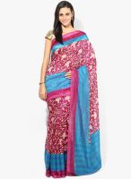 Vaishali Purple Printed Silk Blend Saree Vaishali Purple Printed Silk Blend Saree