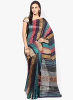 Vaishali Purple Printed Silk Blend Saree
